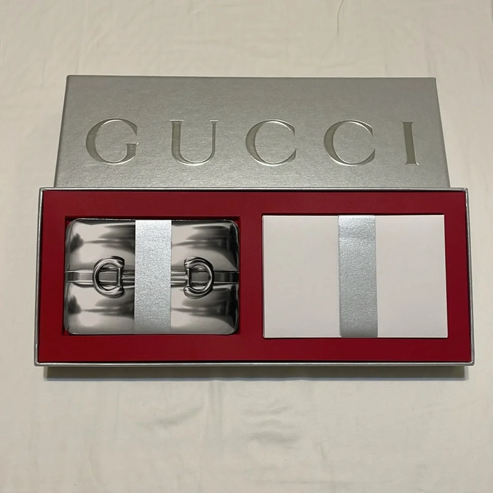 Gucci Box Holiday Stationary Envelopes NEW Authentic